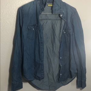 faux denim Flannel